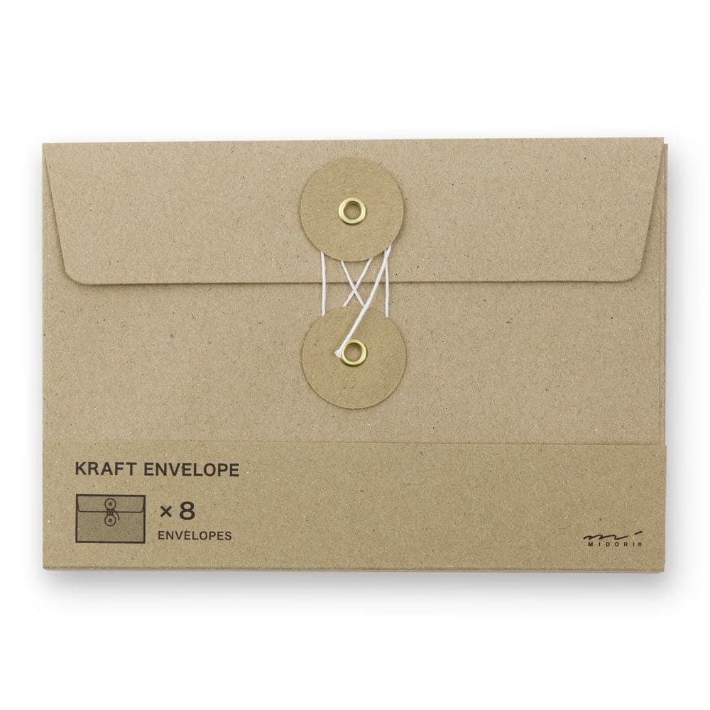 Traveler's Company KRAFT String Envelope -- Medium - The Journal Shop