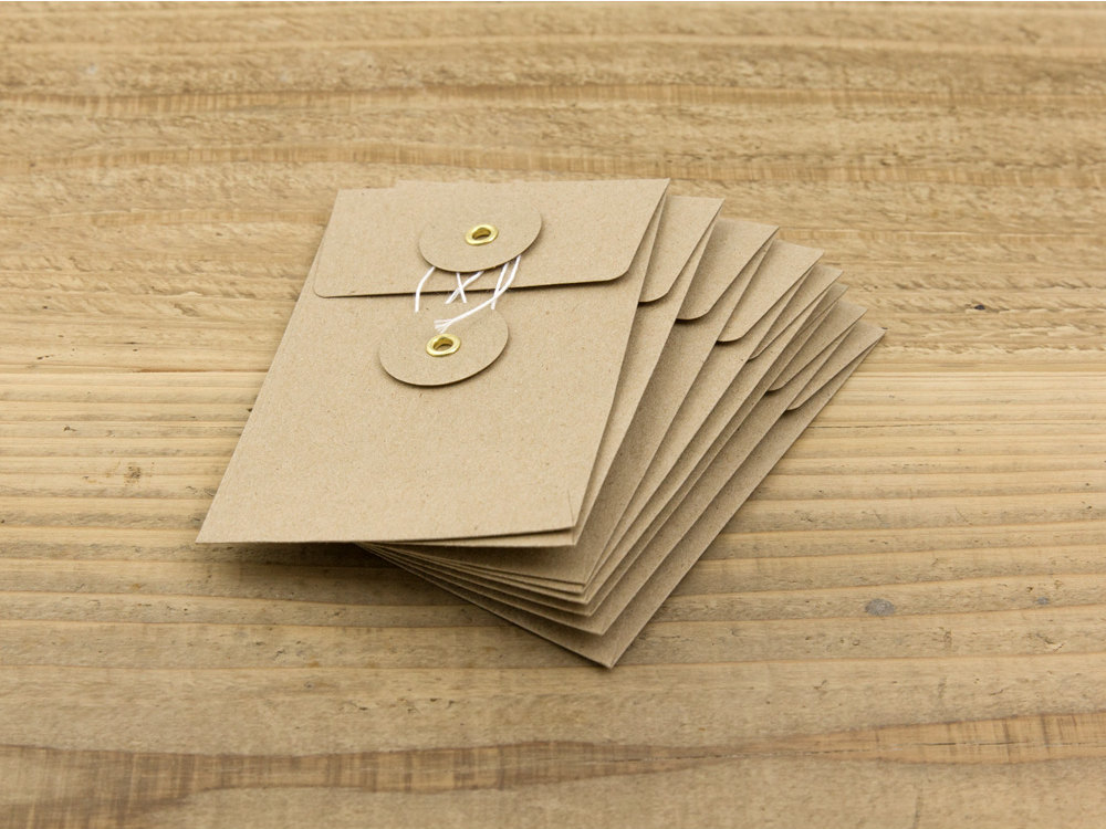 Traveler's Company KRAFT String Envelope -- Small - The Journal Shop