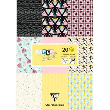 Clairefontaine Paper Touch- printed sheets- Geometric Fruit Design - The Journal Shop