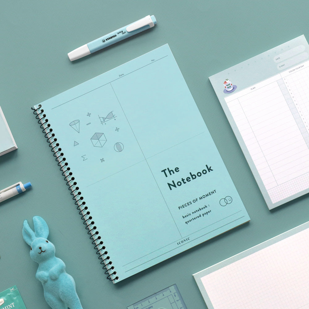 Iconic Basic Notebook [Quartered Paper] - The Journal Shop