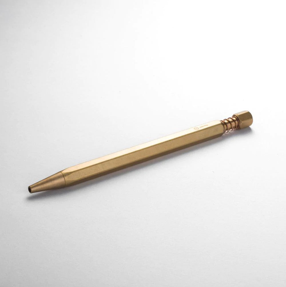 Ystudio Brass Ballpoint Pen [Spring Mechanism] - The Journal Shop