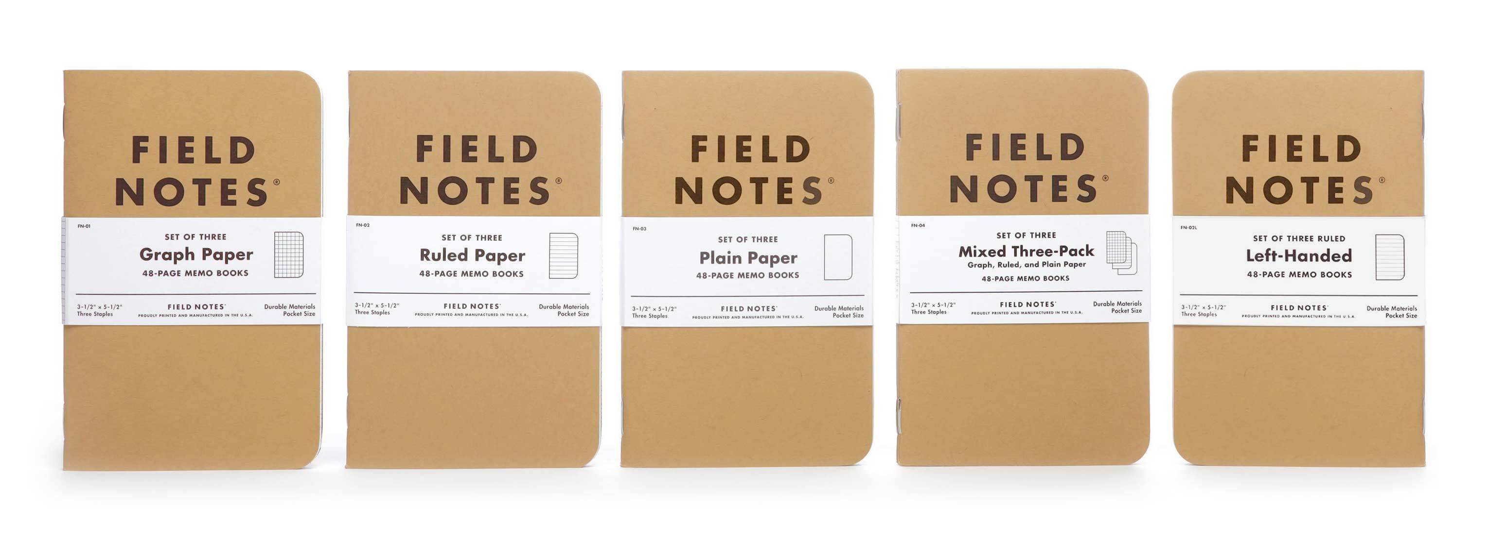 Field Notes: Original Kraft 3-Pack - Plain Paper Memo