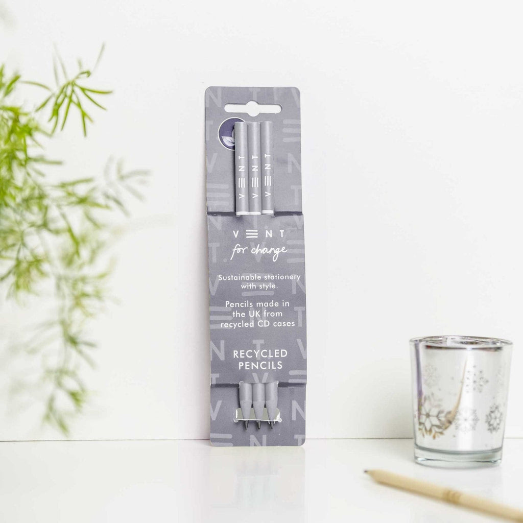 VENT for Change Make a Mark Recycled Pencils (Pack of 3) - The Journal Shop