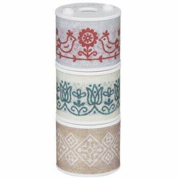 Kokuyo Bobbin 'Washi' Masking Tape Embroidery [3 rolls] - The Journal Shop
