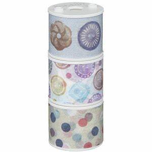 Kokuyo Bobbin 'Washi' Masking Tape Embroidery [3 rolls] - The Journal Shop