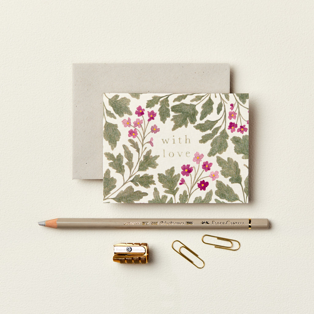 Wanderlust Flora With Love Mini Card - The Journal Shop