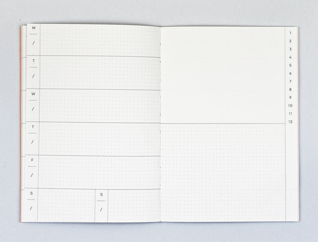 The Completist Giant Brush No. 2 Undated Weekly Planner (A5) - The Journal Shop