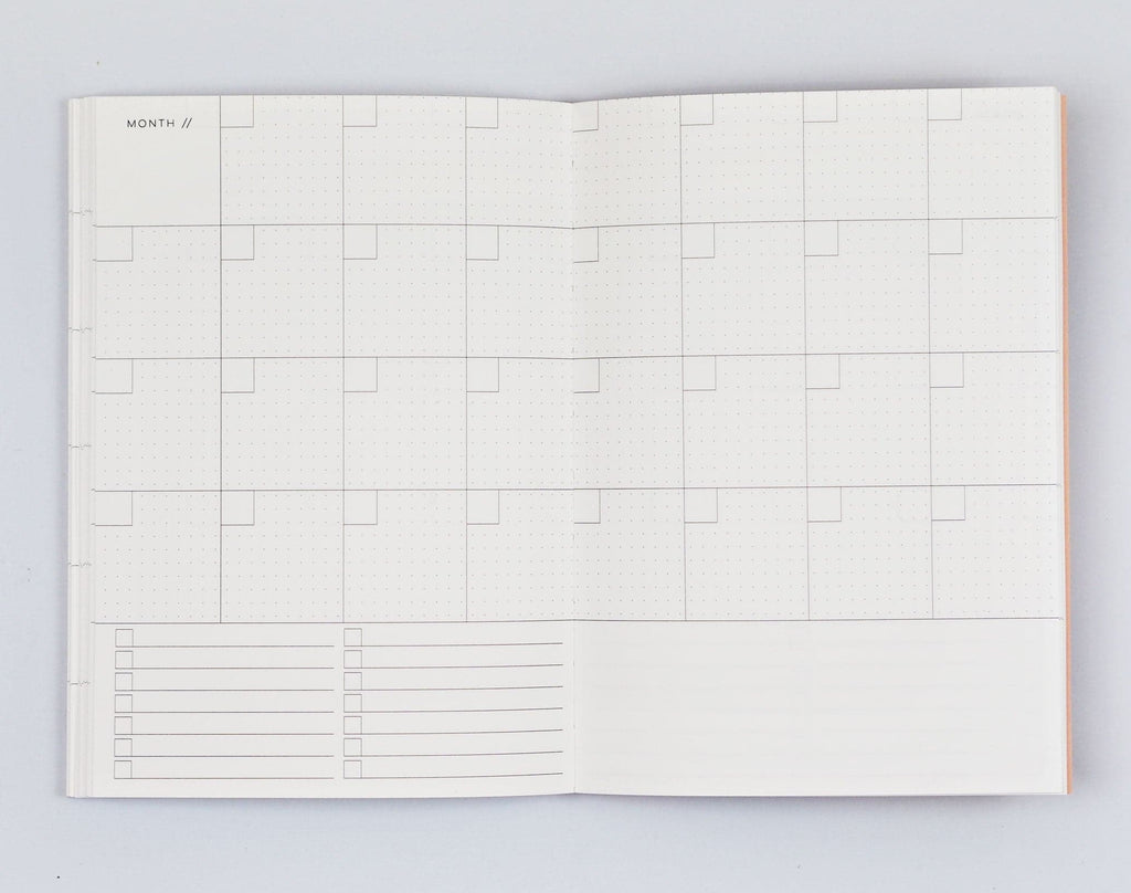 The Completist Giant Brush No. 2 Undated Weekly Planner (A5) - The Journal Shop