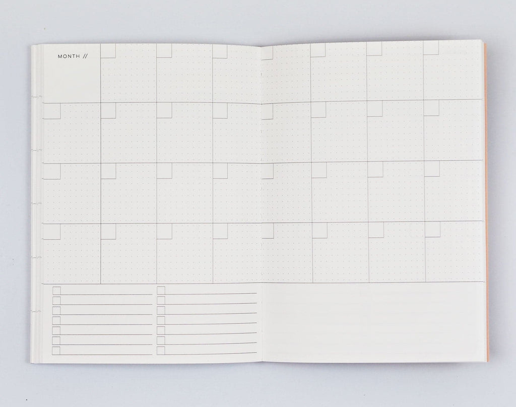 The Completist Giant Brush No. 2 Undated Weekly Planner (A5) - The Journal Shop