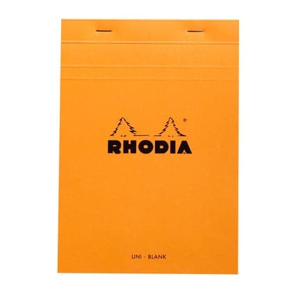 Rhodia No. 16 Head Stapled Pad (A5, Plain) - The Journal Shop