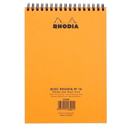 Rhodia Classic Wirebound Pad (A5, Lined) - The Journal Shop