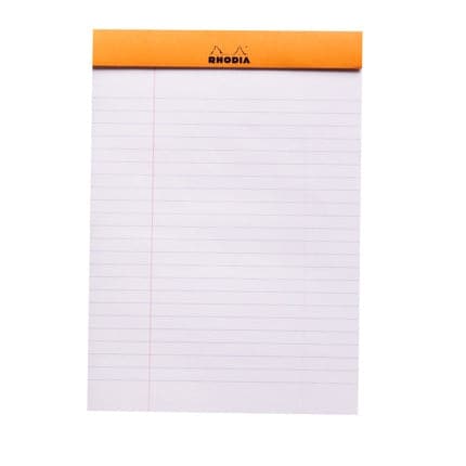 Rhodia No.16 Head Stapled Pad (A5, Lined) - The Journal Shop
