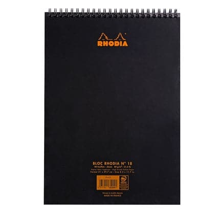 Rhodia Classic Wirebound Notepad (A4, Lined) - The Journal Shop