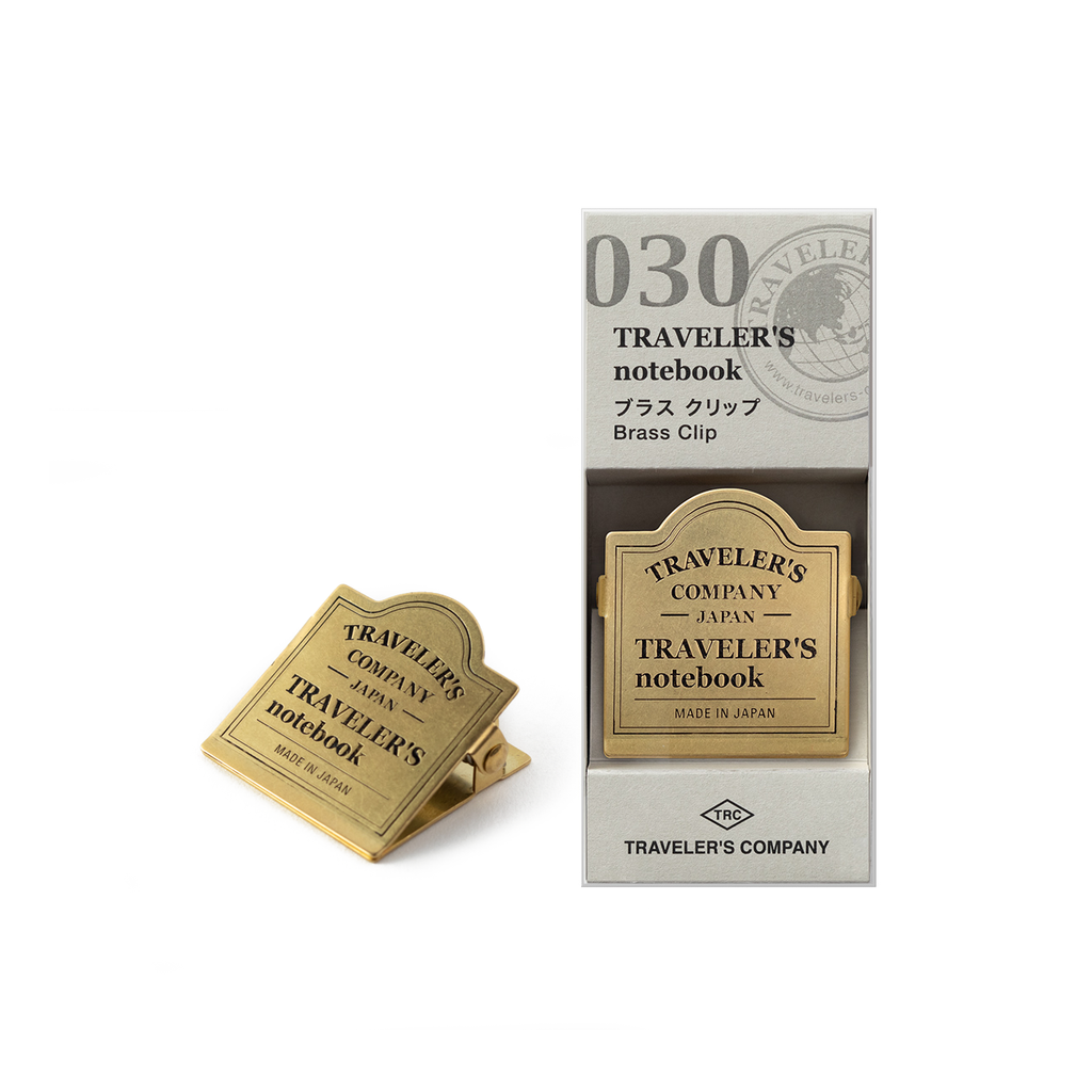 Traveler's Company BRASS Clip TRC Logo - The Journal Shop