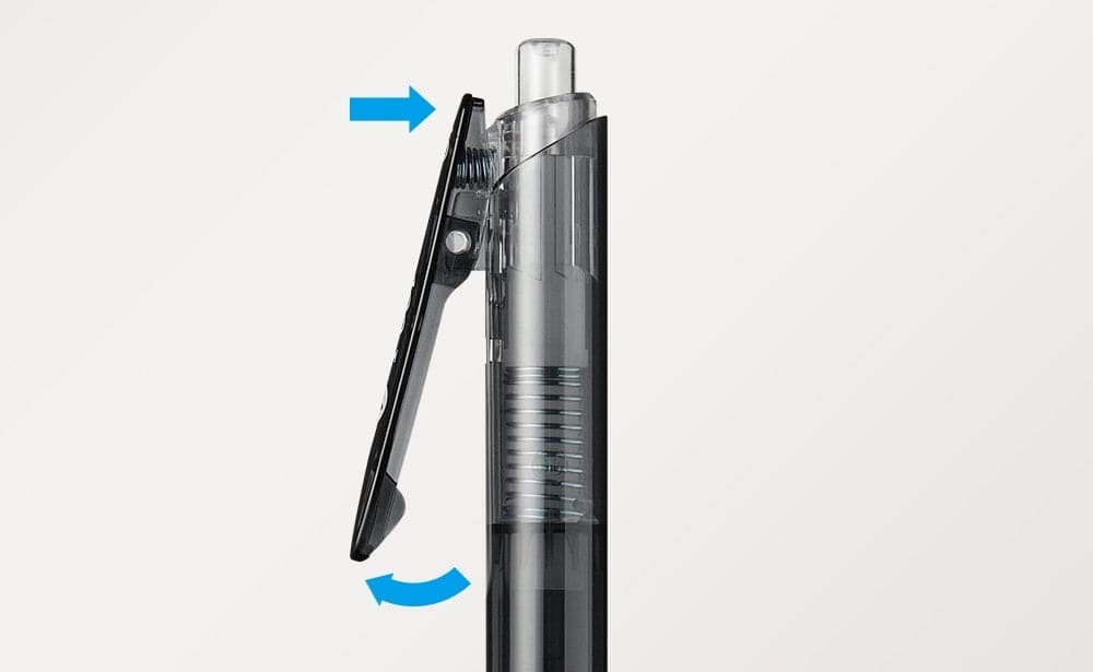 Pentel Clear V-Feel Ballpoint Pen - 0.5 mm - The Journal Shop