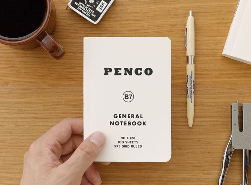 Hightide Penco Soft PP Notebook (Grid, B7) - The Journal Shop