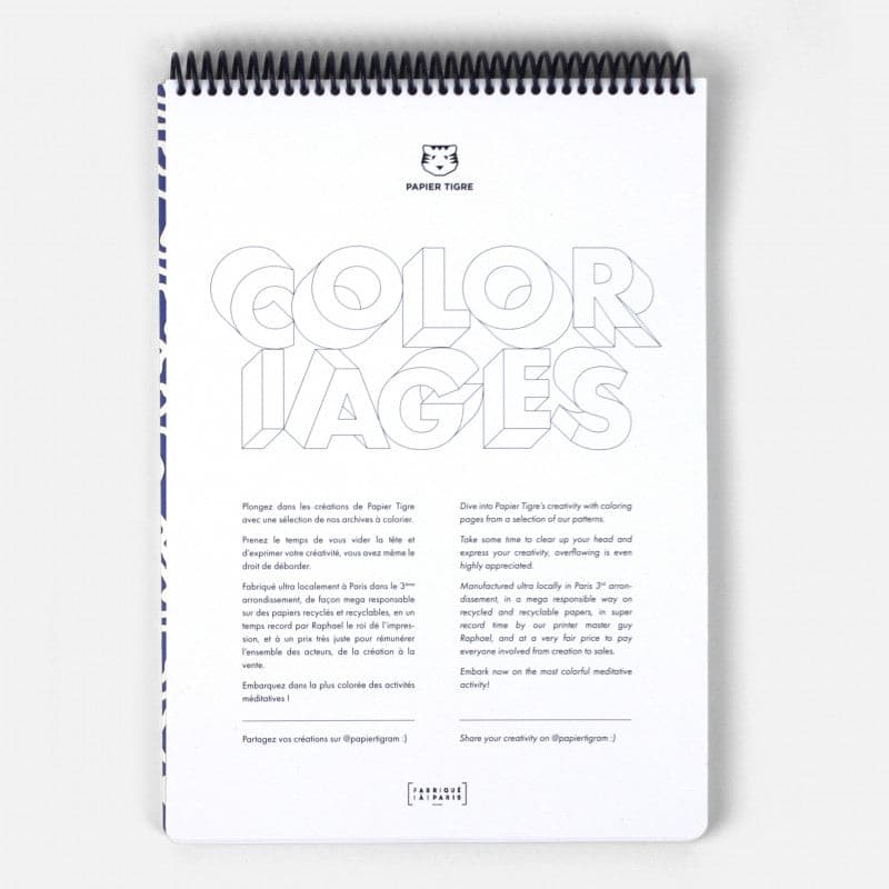 Papier Tigre Colouring Book - A4 - The Journal Shop