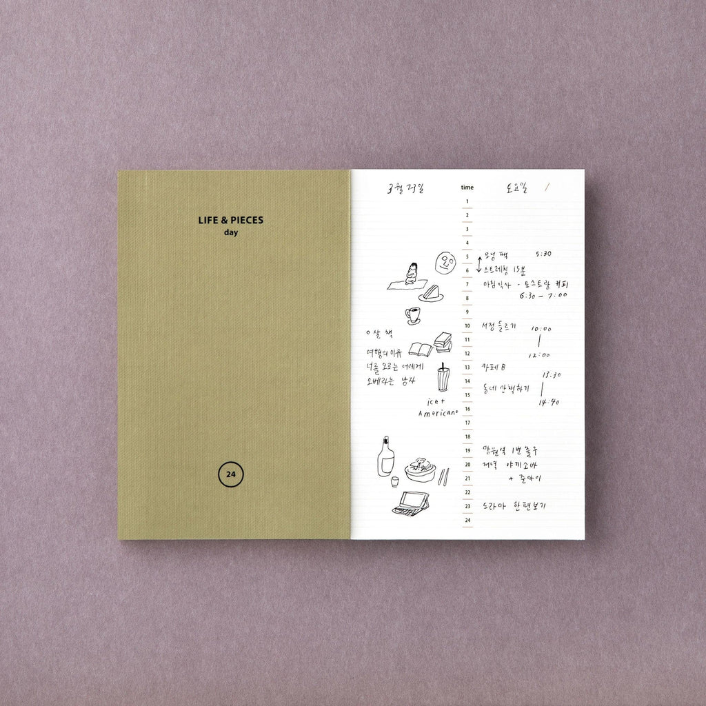 Livework Life & Pieces Notebook Small (A6, Day) - The Journal Shop