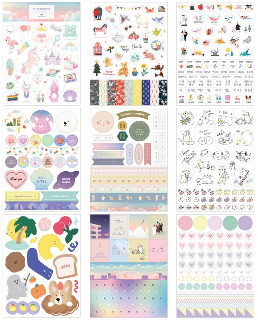 Iconic Paper Planner Stickers [9 Sheets] - The Journal Shop