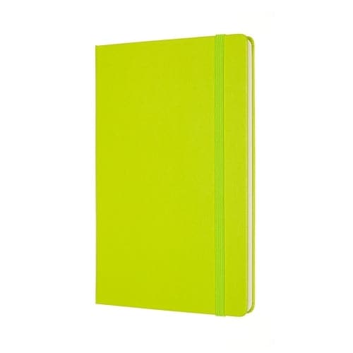 Moleskine Classic Notebook - Lemon Green, Large - Plain - The Journal Shop