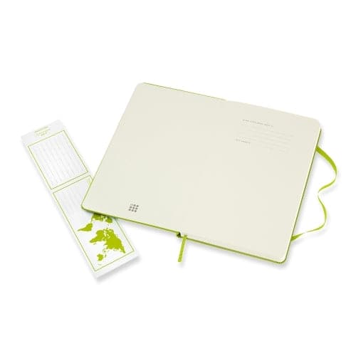 Moleskine Classic Notebook - Lemon Green, Large - Plain - The Journal Shop