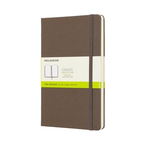 Moleskine Classic Notebook - Earth Brown, Large - Plain - The Journal Shop