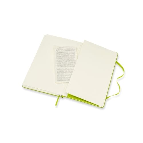 Moleskine Classic Notebook - Lemon Green, Large - Plain - The Journal Shop