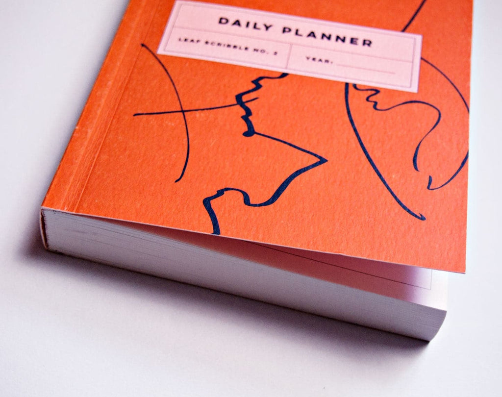 The Completist Leaf Scribble No. 2 Undated Daily Planner (A5) - The Journal Shop