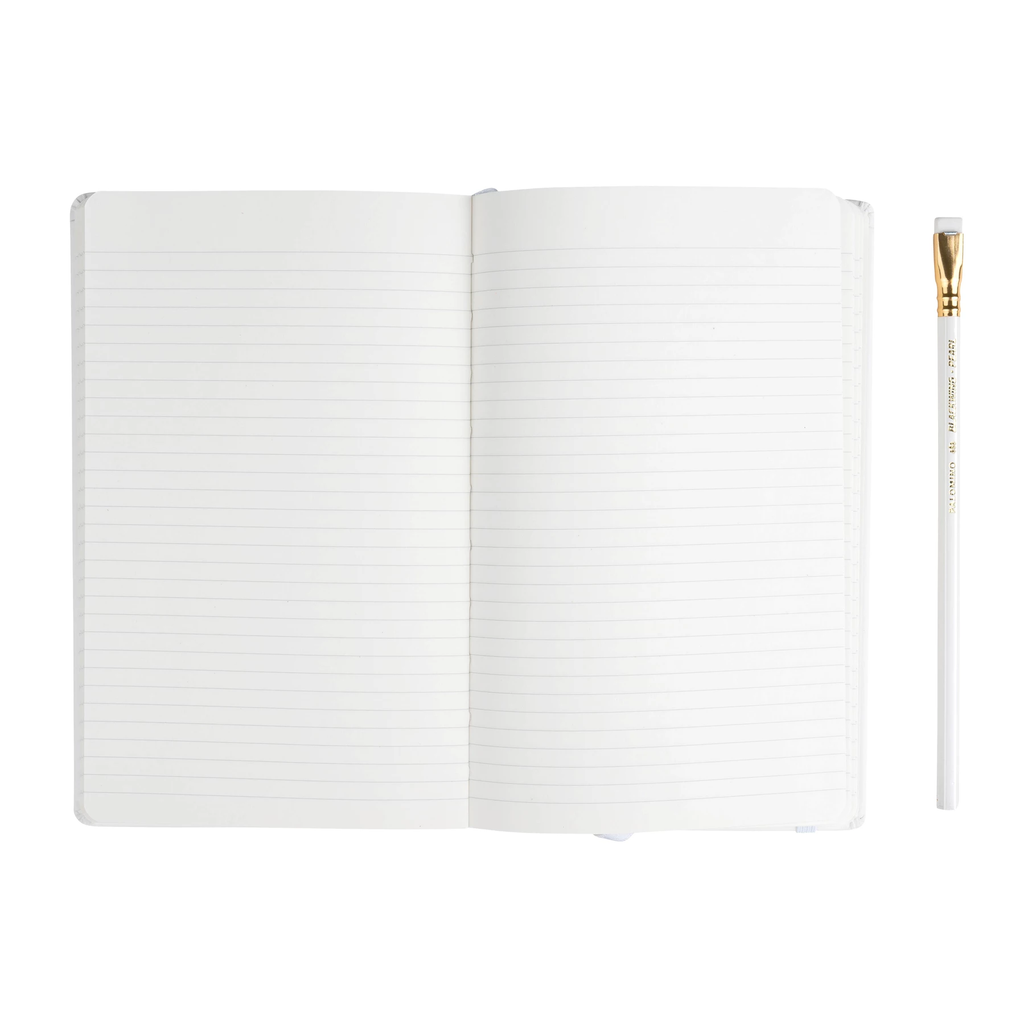 Blackwing Slate A5 Notebook + Pencil - White - The Journal Shop