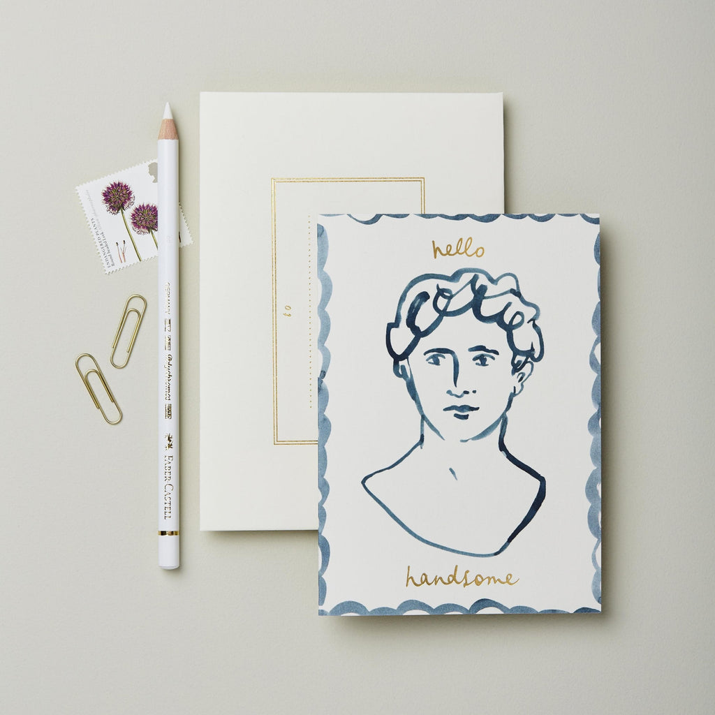 Wanderlust Hello Handsome Greeting Card - The Journal Shop