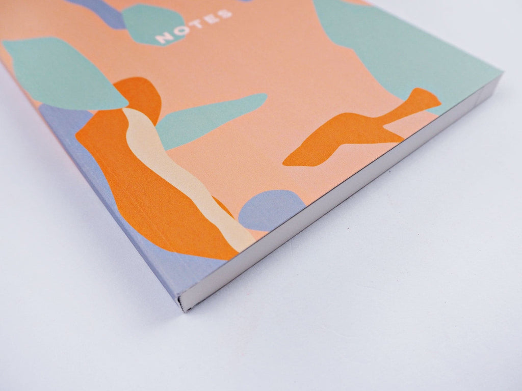The Completist Lava Lay Flat Notebook (A5) - The Journal Shop