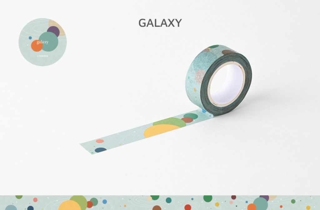 LIVEWORK LIFE & PIECES PAPER TAPE - 15MM - Galaxy - The Journal Shop