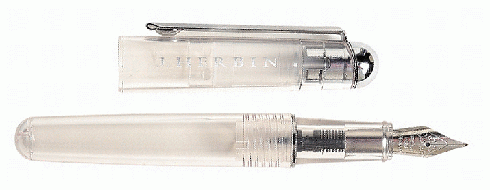 J Herbin Fountain Pen -- Clear - The Journal Shop