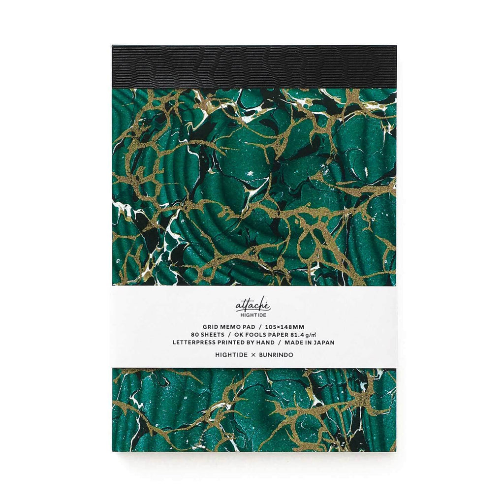 Hightide Attache Letterpress Printed Memo Pad A6 [81.4gsm] - The Journal Shop