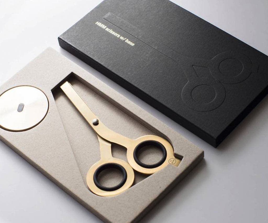 HMM Scissors with Base - Gold - The Journal Shop
