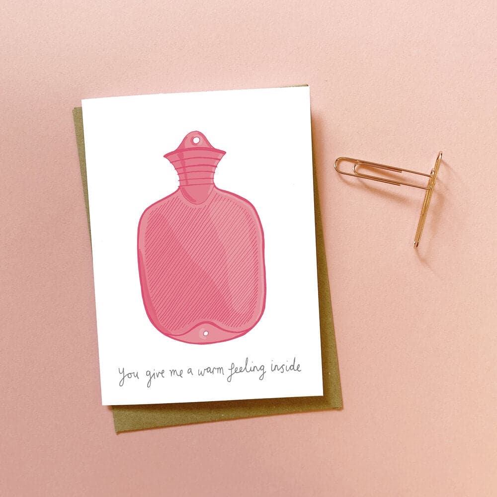 You've got pen on your face 'You give me warm feeling inside' Greeting Card - The Journal Shop