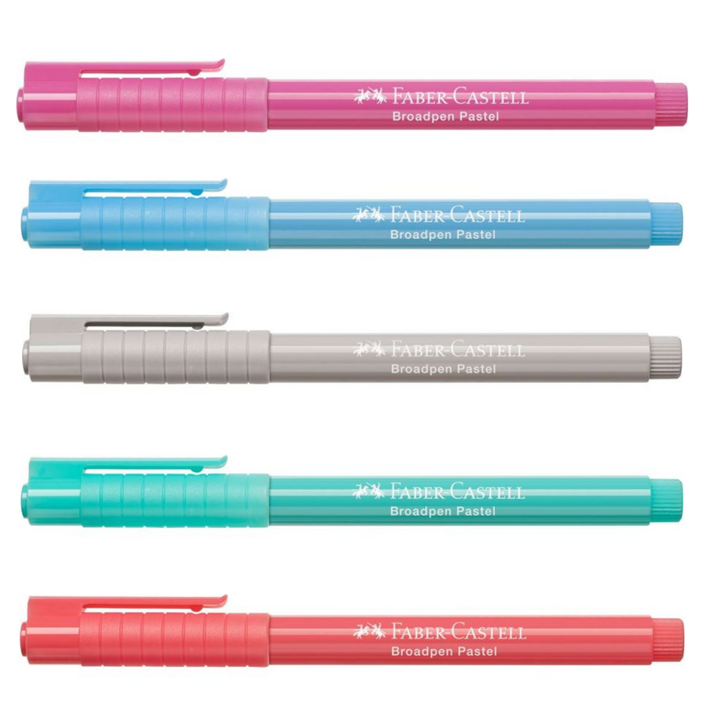 Faber-Castell Broadpen 1554 Fineliner Pastels - The Journal Shop