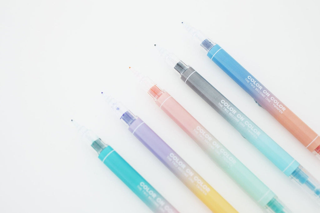 Livework Twin Plus Pen 10 Color (Set of 5 Twin Tip Pens) - The Journal Shop