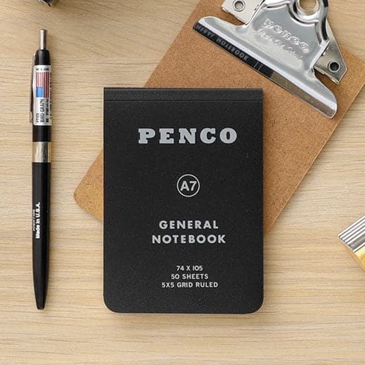 Hightide Penco Soft PP Reporter Notebook (A7, Grid) - The Journal Shop