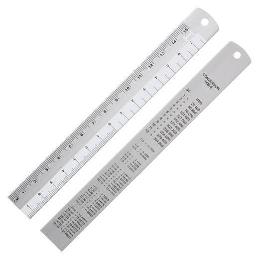 Hightide Aluminium Ruler - 15cm - The Journal Shop