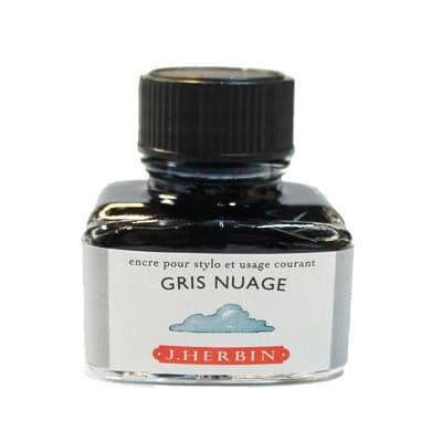J Herbin Fountain Pen Ink Bottle - Gris Nuage