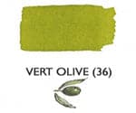 J Herbin Fountain Pen Ink Bottle -- Vert Olive : Olive Green - The Journal Shop
