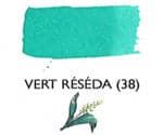 J Herbin Fountain Pen Ink Bottle -- Vert Reseda : Reseda Green - The Journal Shop