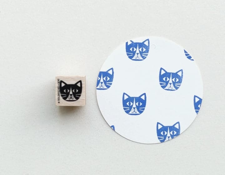 Perlenfischer Stamp - Cat Head - The Journal Shop