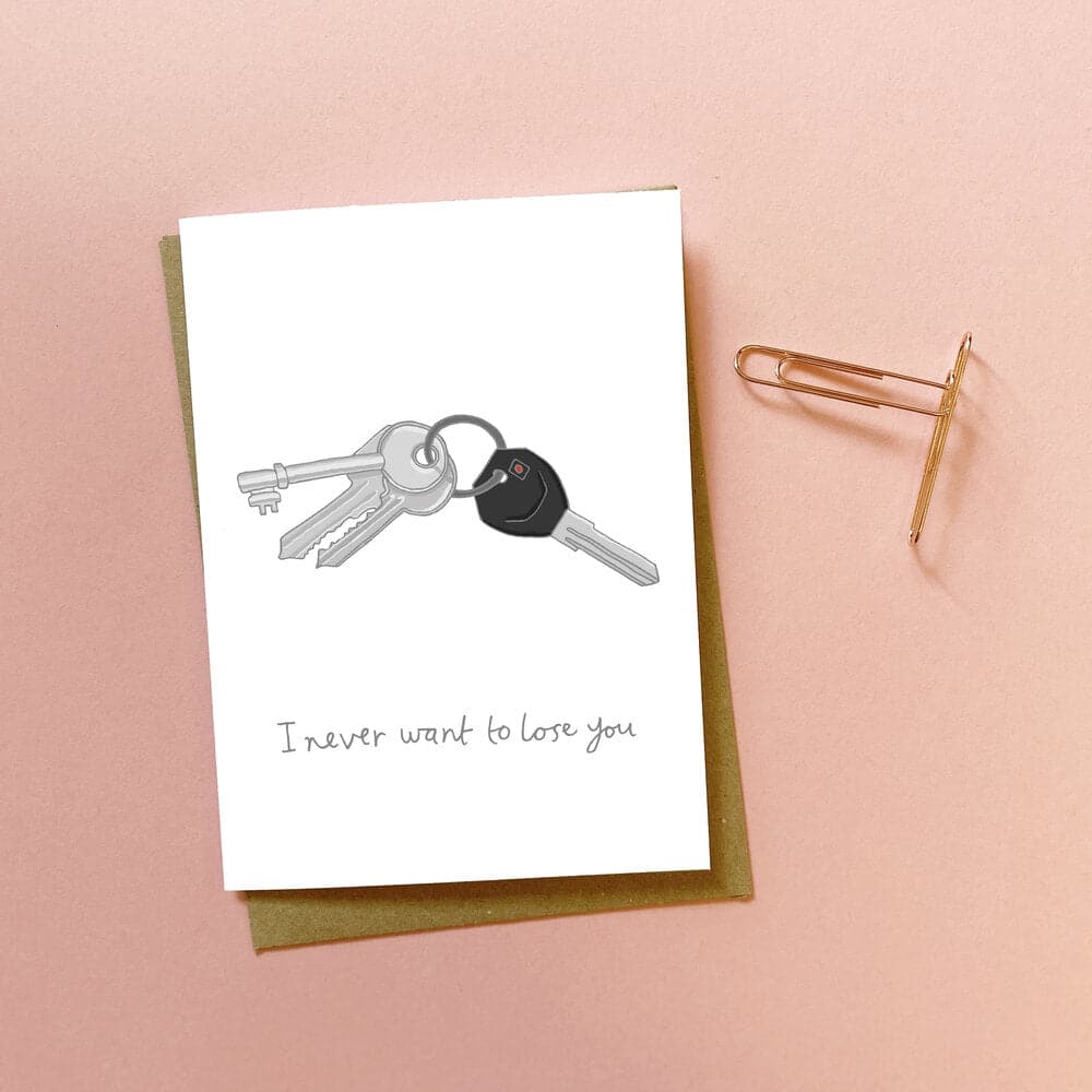 You've got pen on your face 'I never want to lose you' Greeting Card - The Journal Shop