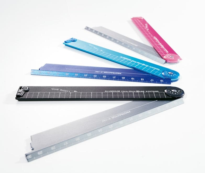 Kutsuwa HiLine Folding Aluminium ruler XS31 - The Journal Shop