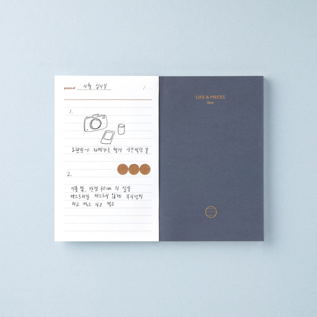 Livework Life & Pieces Notebook Small (A6, Line) - The Journal Shop