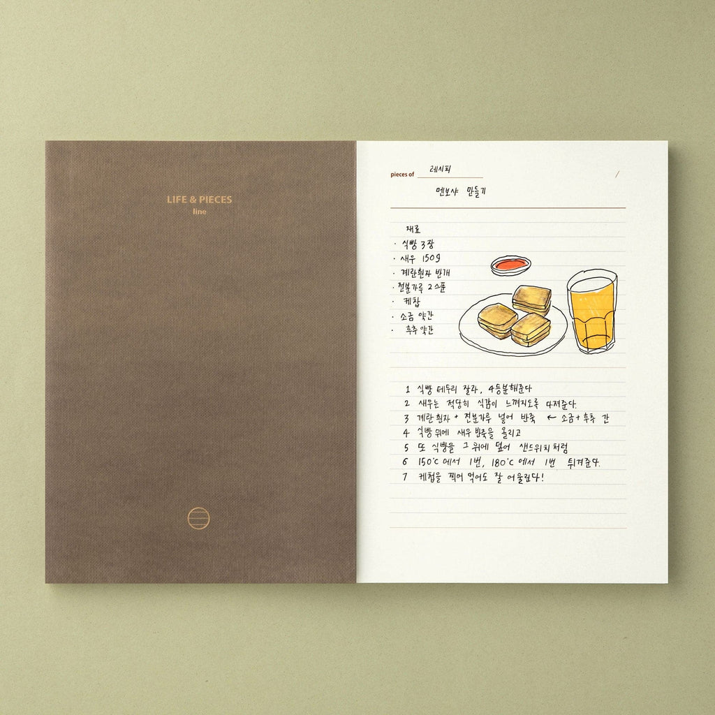 Livework Life & Pieces Notebook Large (A5, Lined) - The Journal Shop