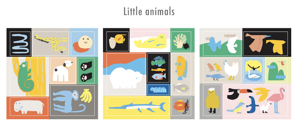 Livework Little Things Square Stickers - Little Animals - The Journal Shop
