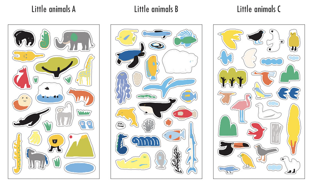 Livework Little Things removable stickers - Little Animals - The Journal Shop